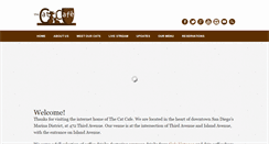Desktop Screenshot of catcafesd.com