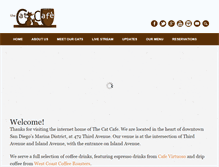 Tablet Screenshot of catcafesd.com